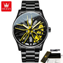 Olevs 9937 – Relógio Esportivo Masculino, Design de Roda, Luxo e Resistência!