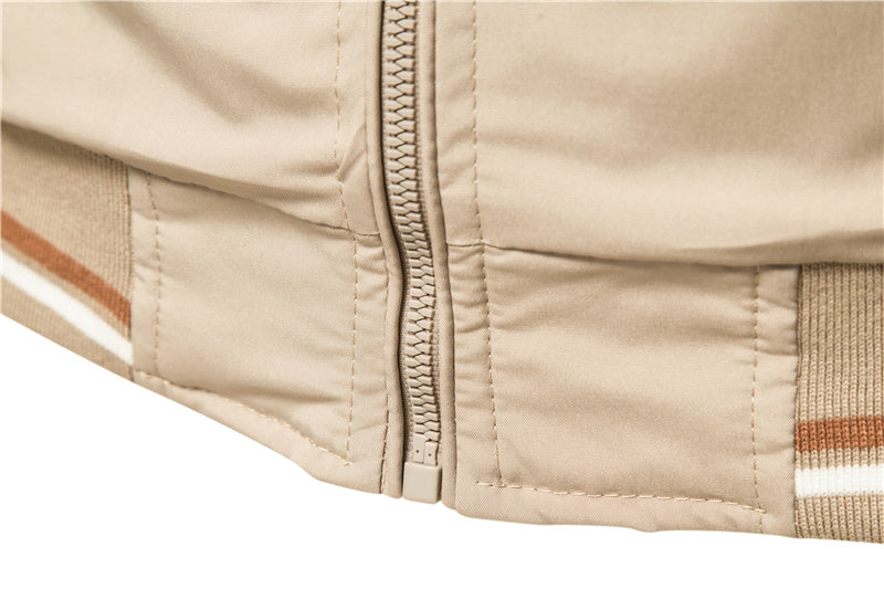 New jacket fashionable men autumn and winter new European and American casual coat fashion trend men's thin coat