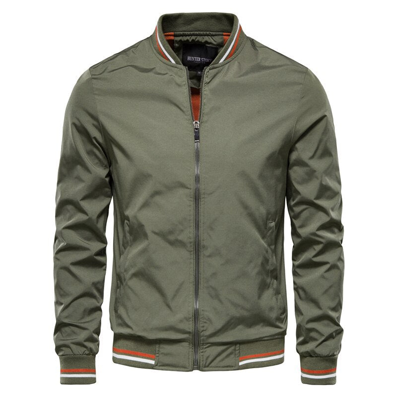 New jacket fashionable men autumn and winter new European and American casual coat fashion trend men's thin coat