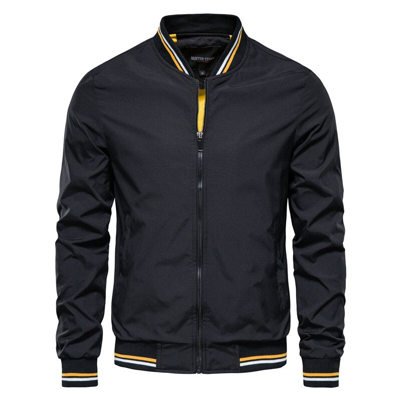 New jacket fashionable men autumn and winter new European and American casual coat fashion trend men's thin coat